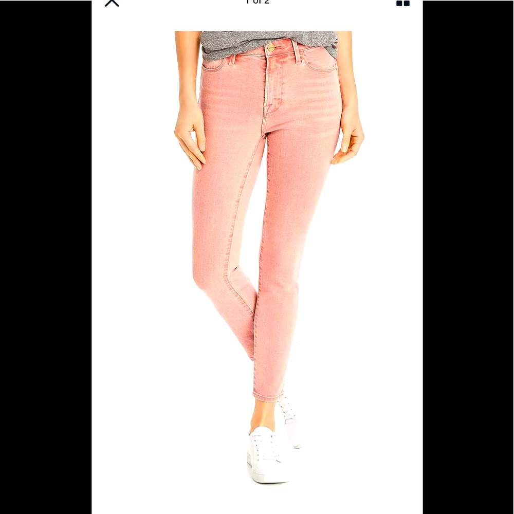 FRAME Le High Skinny jeans Dusty Rose NWT